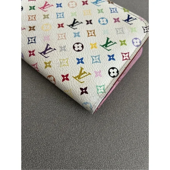 Louis Vuitton Murakami Zip Around Wallet Clutch Case